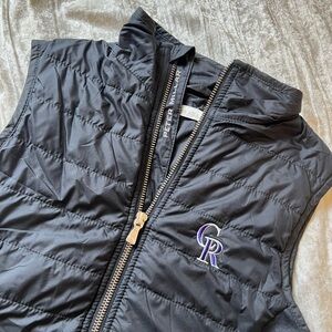 Peter Millar Black Quilted Vest